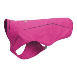 Ruffwear Sun Shower Regenjacke für Hunde, XL, Brustumfang 91-107 cm - Alpenglow Pink