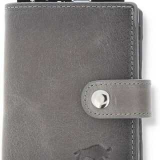 Solo Pelle Leder Geldbörse Q-Wallet mit integriertem Kartenetui für 15 Karten + Geldscheine geeignet | Kreditkartenetui mit RFID