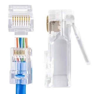 rg45 Gold-plated conector pin UTP Cat5e Ethernet RJ 45 8P8C LAN cable network RJ45 plug connector cat6
