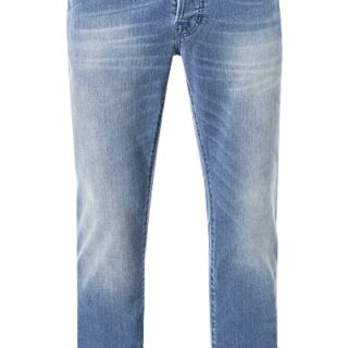 tramarossa Herren Jeans blau Baumwoll-Stretch