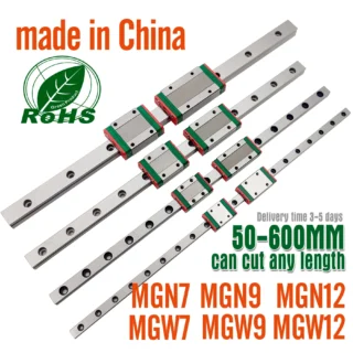 1 linear guide+1 carriage 3D Printer part MGN7C MGN9C MGN12H MGN15C miniature linear rail slide