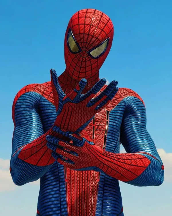 Amazing Spiderman Cosplay Costume TASM 1 Andrew Garfield Original 3D Printed Spandex Superhero