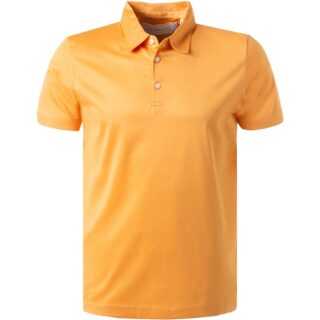 BALDESSARINI Herren Polo-Shirt orange Baumwoll-Jersey