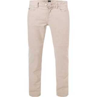 BOSS Black Herren Jeans beige Baumwoll-Stretch Slim Fit