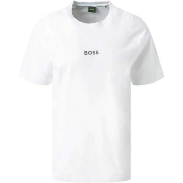 BOSS Green Herren T-Shirt weiß Baumwolle