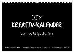 Bastelkalender: DIY Kreativ-Kalender -schwarz- (Wandkalender 2025 DIN A3 quer), CALVENDO Monatskalender