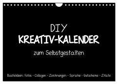 Bastelkalender: DIY Kreativ-Kalender -schwarz- (Wandkalender 2025 DIN A4 quer), CALVENDO Monatskalender