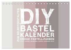 DIY Bastel-Kalender -Erdige Pastell Farben- Zum Selbstgestalten (Tischkalender 2025 DIN A5 quer), CALVENDO Monatskalender
