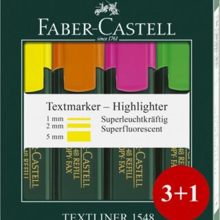 Faber-Castell Schultüte Textmarker TL 48 4er Kartonetui