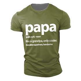 Festival Vatertag Papa wie ein Opa, nur cooler. Siehe auch Superheld, schöne Zitate Sprüche Dada Athleisure Streetstyle Herren 3D Print T-Shirt Geschenke grün