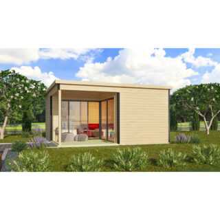Gartenhaus / Outdoor-Küche / Homeoffice / Sauna / Wellness Domeo 6 Loggia, 500x500