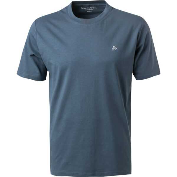 Marc O'Polo Herren T-Shirt blau Baumwolle