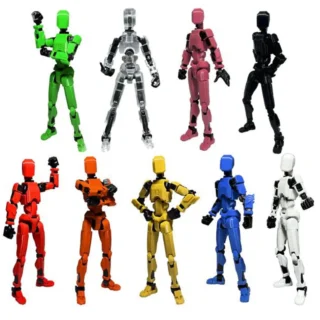 Multi-Jointed Movable Shapeshift Robot 3D Printed Mannequin Lucky 13 Character Figures Toys