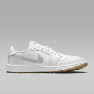 Nike AIR JORDAN 1 LOW G Golf-Schuh Herren | white-pure platinum, gum med brown EU 41
