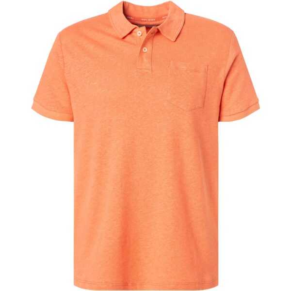 Pepe Jeans Herren Polo-Shirt orange Baumwoll-Jersey
