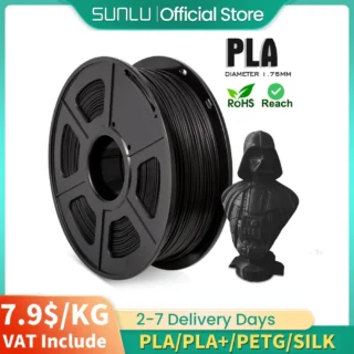 SUNLU 3D Printer 1KG PETG/PLA/PLA+/SILK 1.75mm Tolerance+/-0.02mm Filament No Bubble From RU / EU