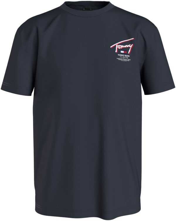 Tommy Jeans T-Shirt "TJM REG 3D STREET SIGNTR TEE EXT", mit Print auf dem Rücken